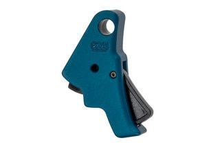 Apex Tactical Glock Trigger features a blue anodized finish